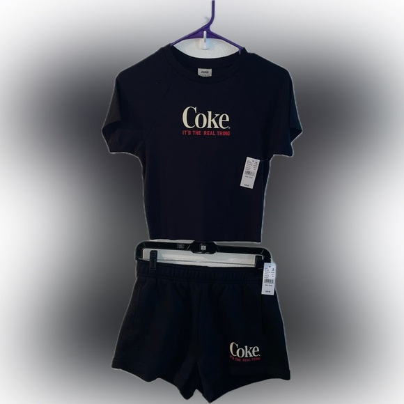 Coca-Cola By PacSun Raglan Baby T-Shirt & Shorts - Picture 1 of 3